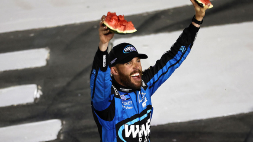 NASCAR Cup: Ross Chastain Smashes Watermelon After Crazy Last-to-First Win