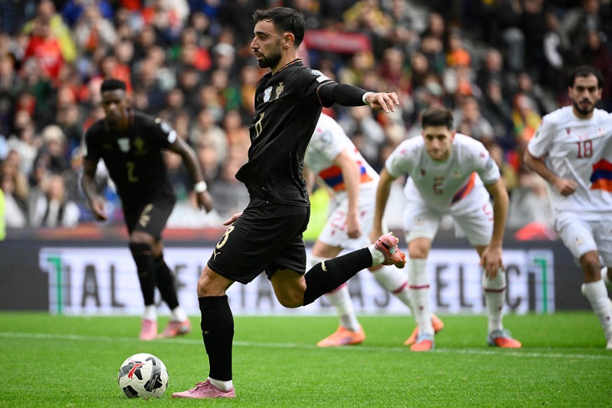 Ronaldo-less Portugal Crushes Armenia With Fernandes, Neves' Hat Tricks