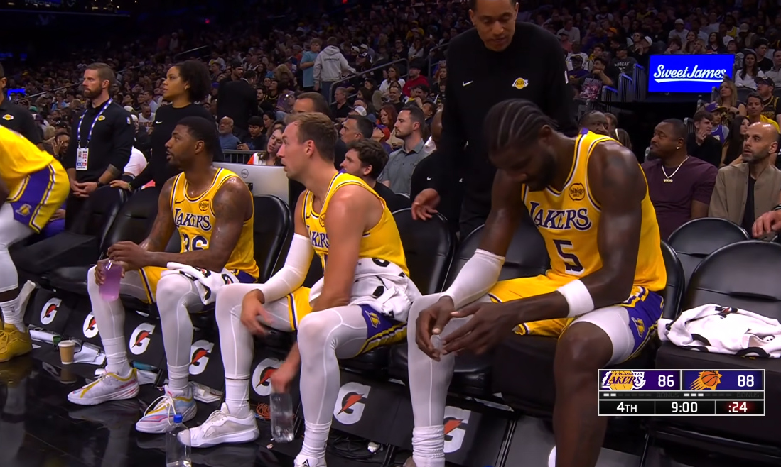 Lakers Heart Deandre Ayton Exits Early vs Nuggets With Knee Harm