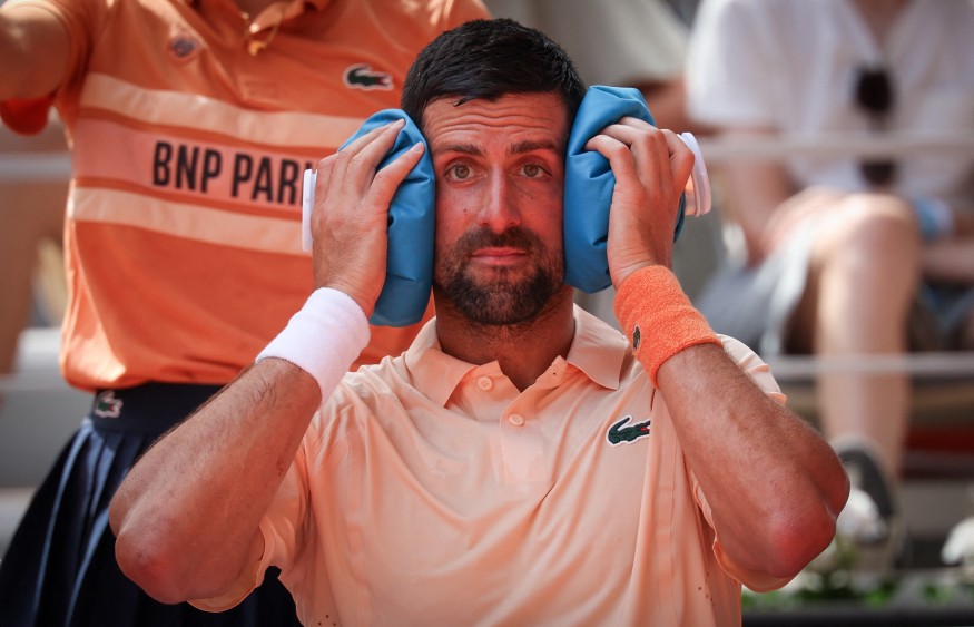 Serbian Novak Djokovic pictured during a tennis match