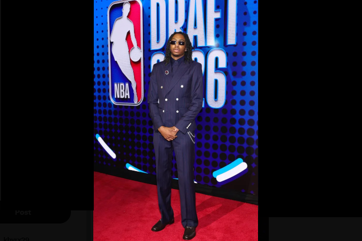 Isaiah Evans Stuns at 2026 NBA Draft With  Million Diamond Look Impressed by the Met Gala