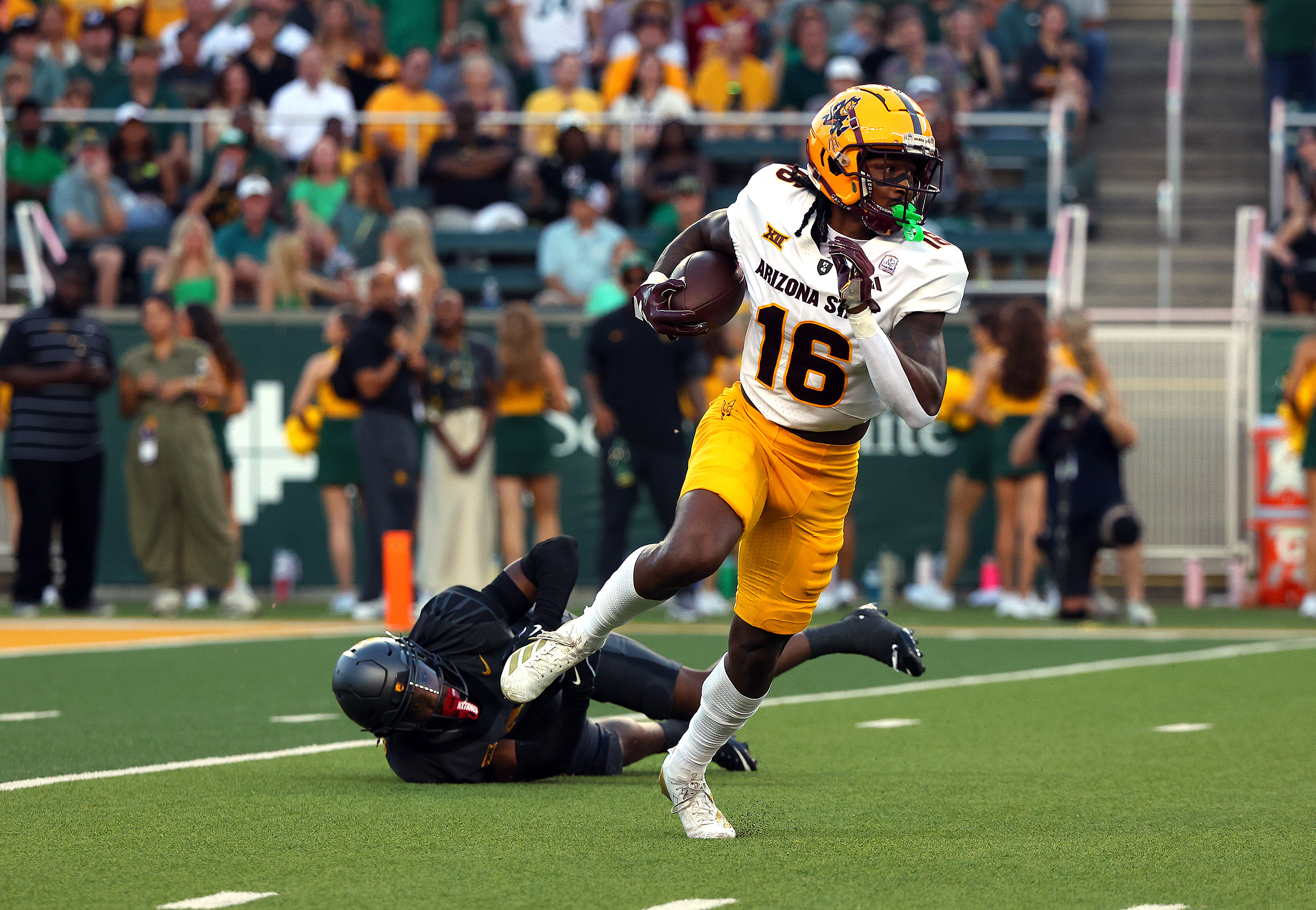 Arizona State Defeats Kansas 24-17 at Wembley, Options Hamilton’s 100-Yard Kickoff Return