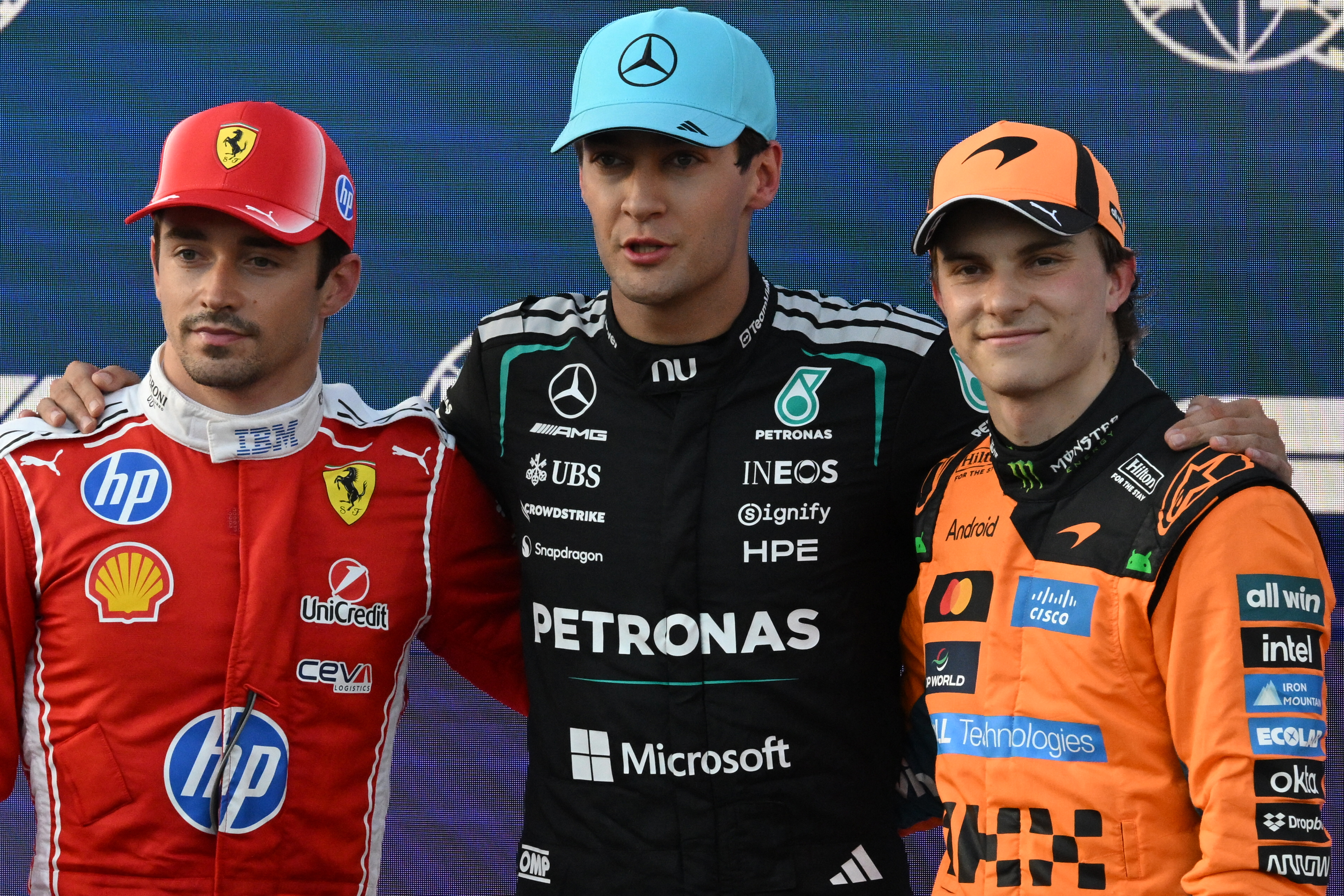 George Russell Claims Baku Pole as Leclerc Strains Up Second and Antonelli Crashes Out in Q1