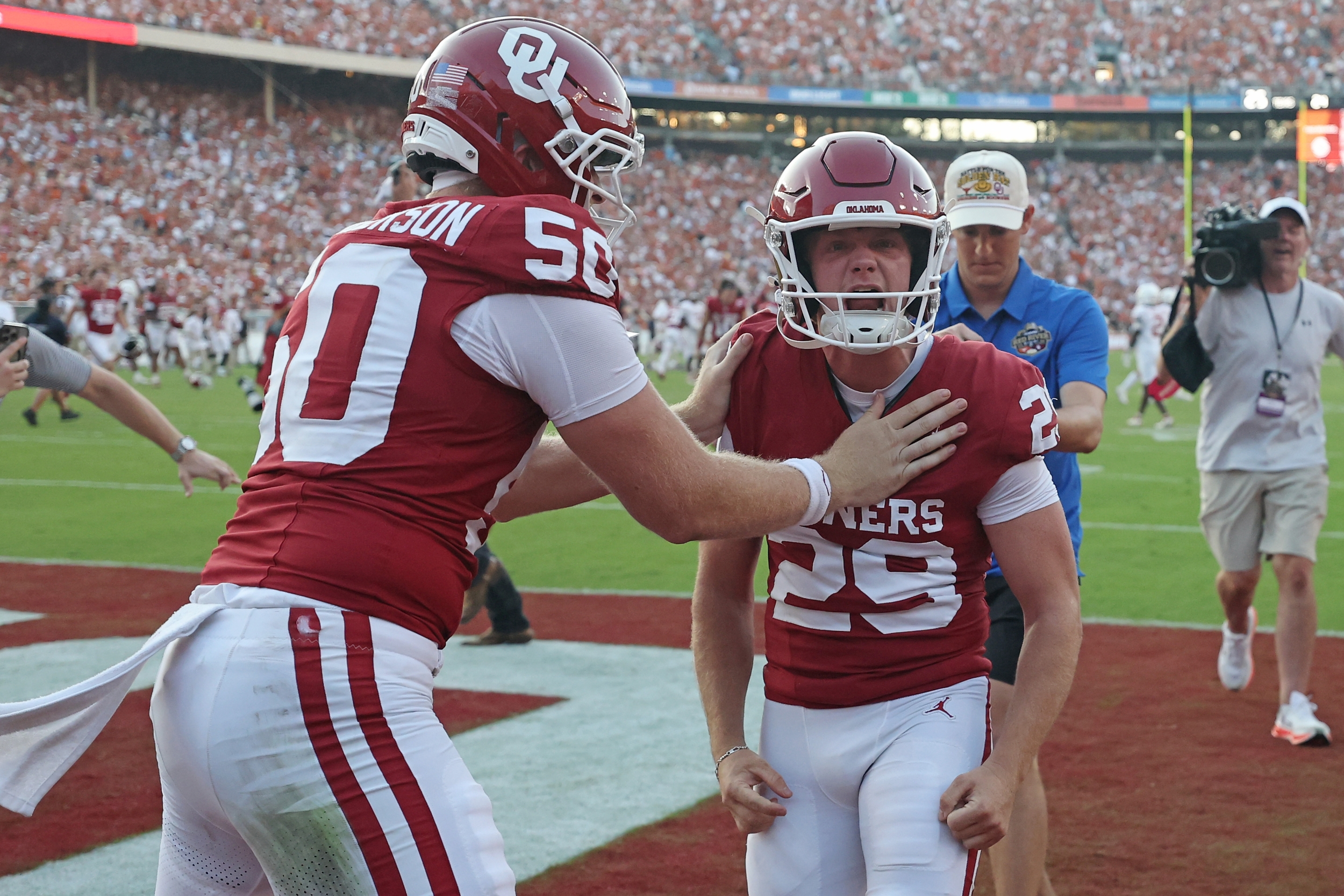 Oklahoma Stuns No. 1 Texas 27-24 on Stroll-Off Area Objective in Red River Rivalry