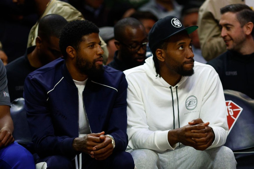 Kawhi Leonard and Paul George - Los Angeles Lakers v Los Angeles Clippers