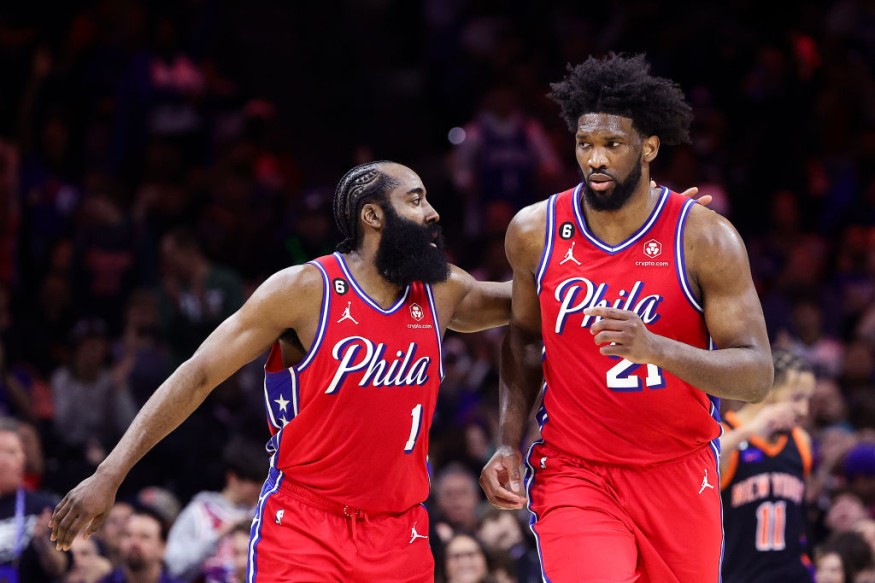 James Harden and Joel Embiid - New York Knicks v Philadelphia 76ers