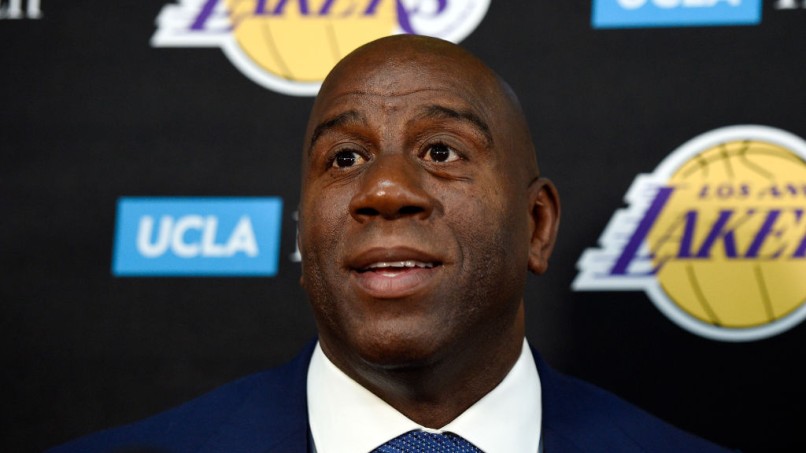 Magic Johnson - Los Angeles Lakers Media Day