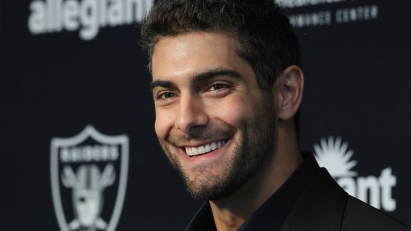 Las Vegas Raiders Introduce Jimmy Garoppolo