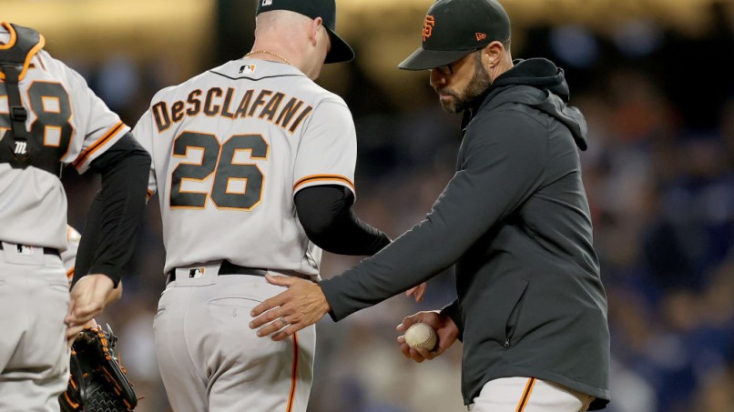 Division Series - San Francisco Giants v Los Angeles Dodgers - Game Four