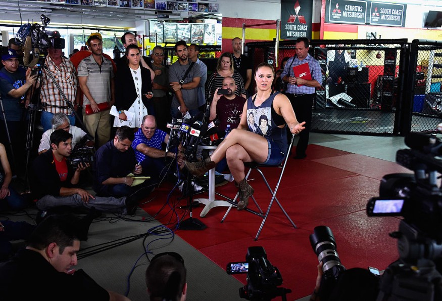 Ronda Rousey Hosts Media Day Ahead Of The Rousey Vs. Holm Fight