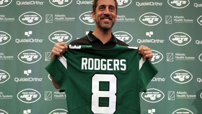 New York Jets Introduce Quarterback Aaron Rodgers
