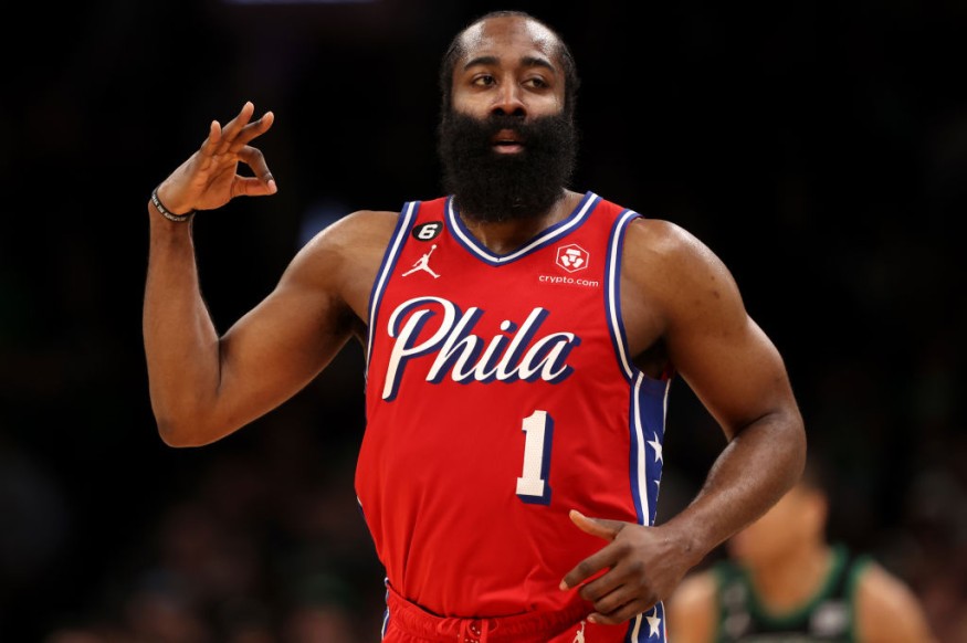 James Harden - Philadelphia 76ers v Boston Celtics - Game One