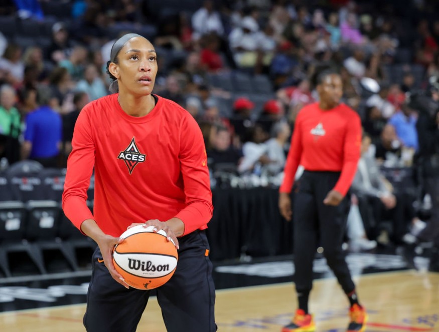 A'ja Wilson - New York Liberty v Las Vegas Aces