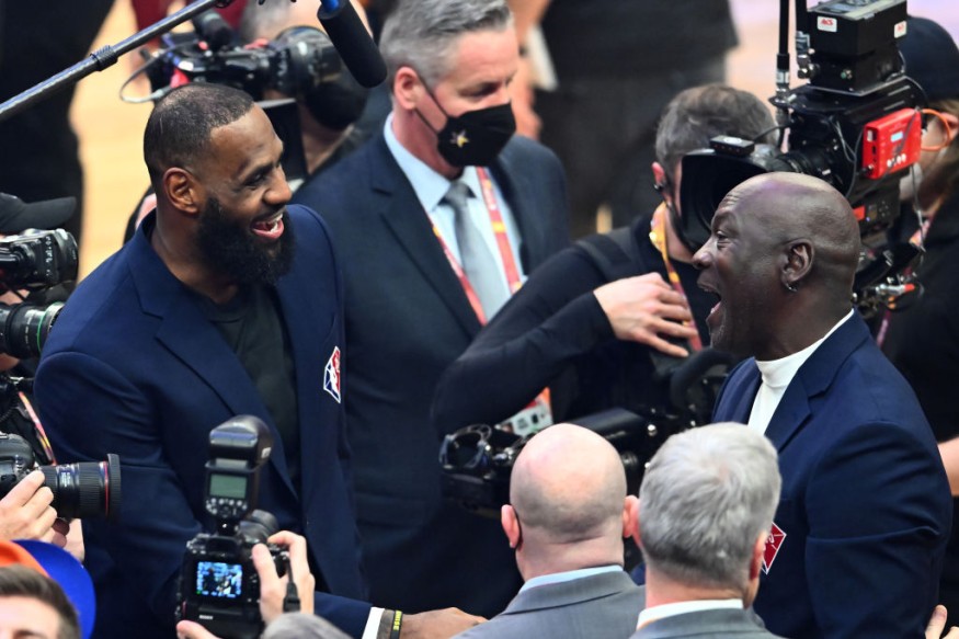 LeBron James and Michael Jordan