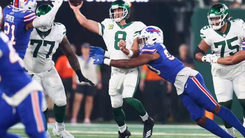 Aaron Rodgers of the New York Jets