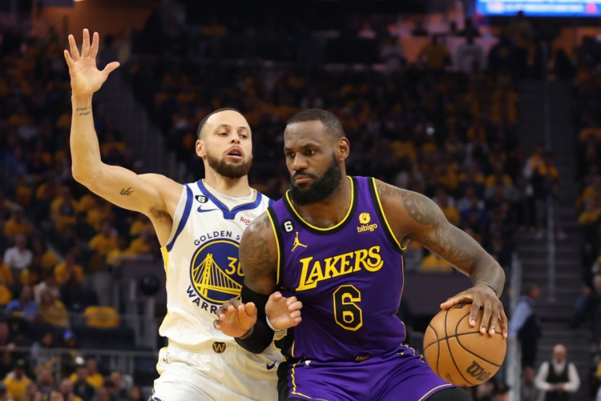 Stephen Curry and LeBron James