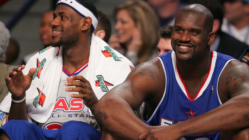 LeBron James and Shaquille O'Neal - 2005 NBA All-Star Game