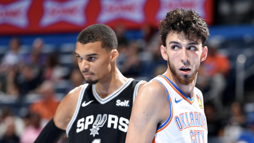 Victor Wembanyama Chet Holmgren Tallest Players in NBA