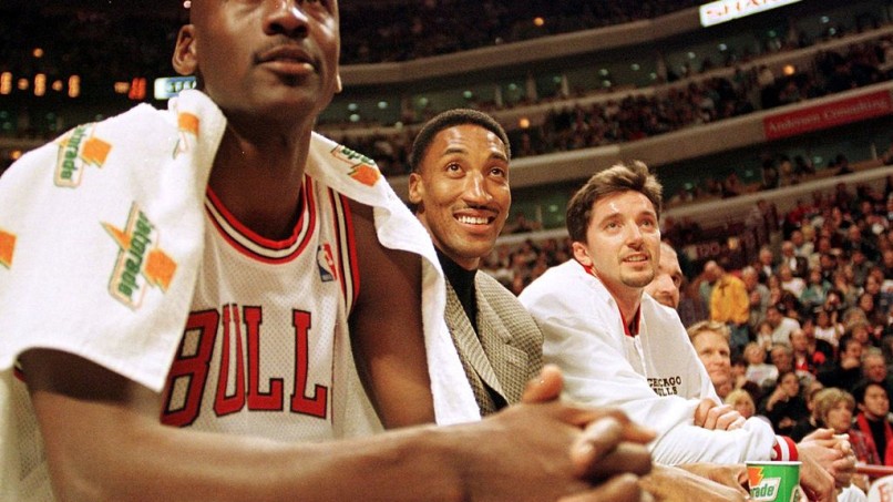 Michael Jordan, Scottie Pippen and Toni Kukoc