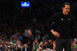 Erik Spoelstra - Miami Heat v Boston Celtics - Game Five