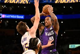 Drake Throws Shade at DeMar DeRozan, Says He Will 'Pull Down' Deebo's Banner Himself If It Will Go Up There